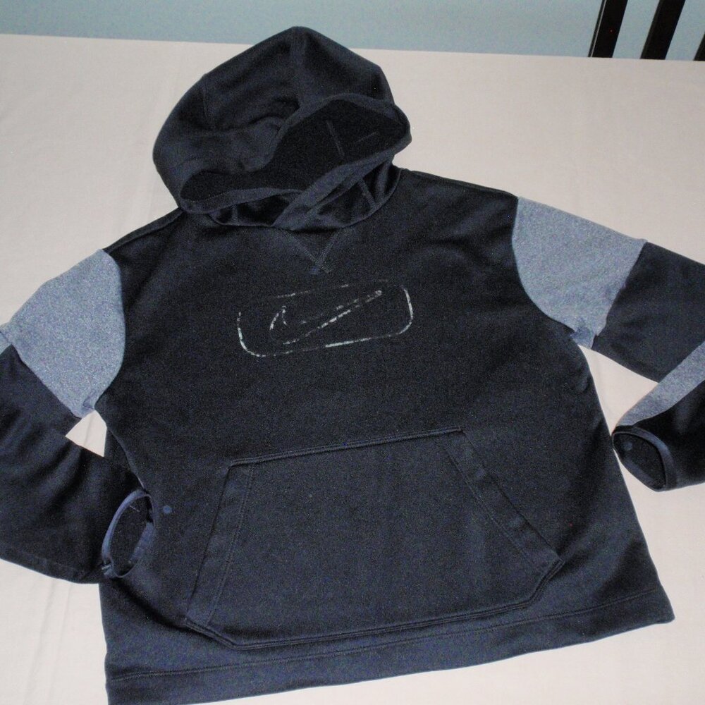 Boys Nike Hooded Sweatshirt Loose Short Long Sleeve Boxy Sz L